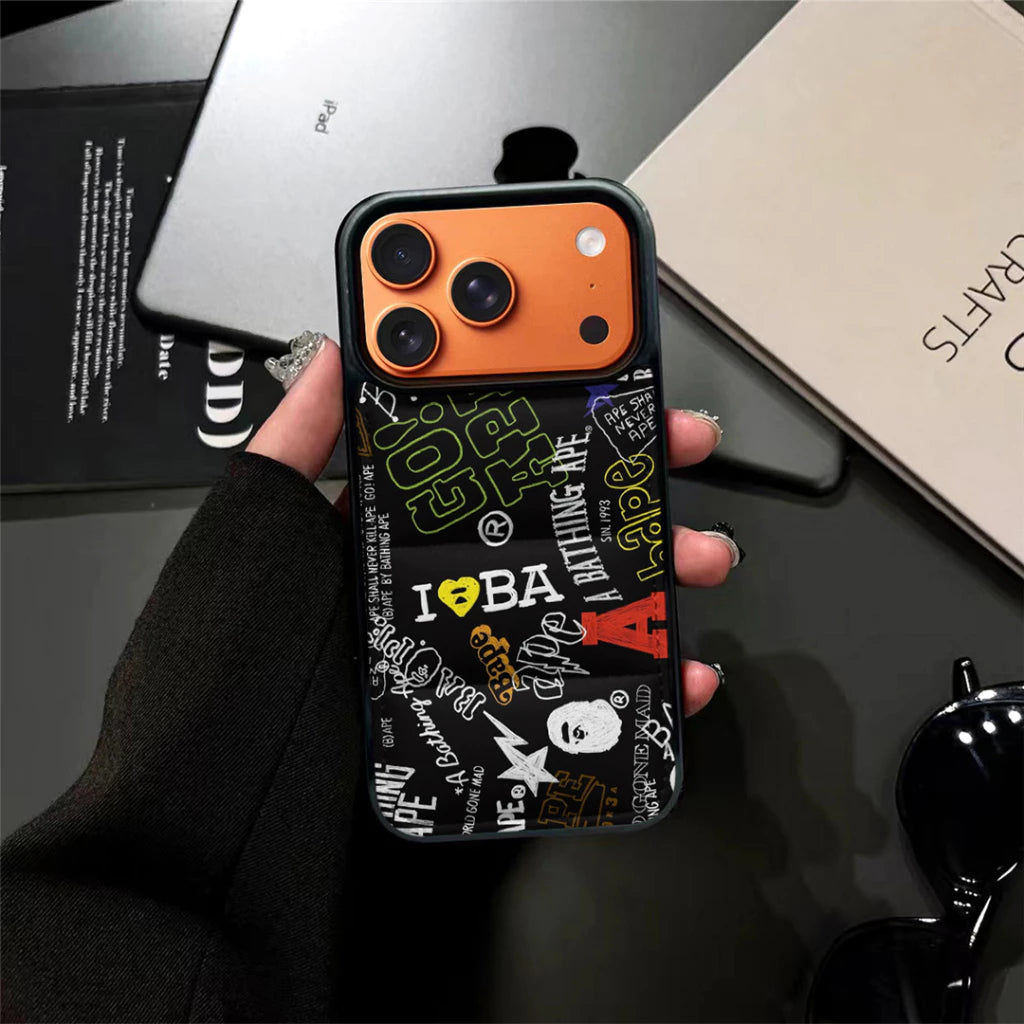 Ape Graffiti Streetwear Puffer iPhone Case