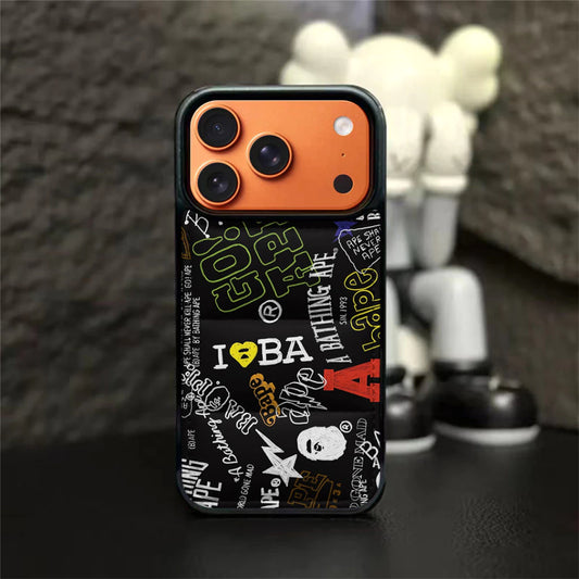 Ape Graffiti Streetwear Puffer iPhone Case