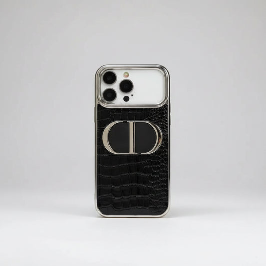 Luxury Crocodile Print Mirror Phone Case – iPhone 14–17