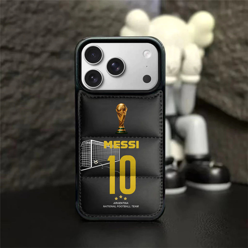 World Champions Puffer  Case – Ronaldo & Messi Edition