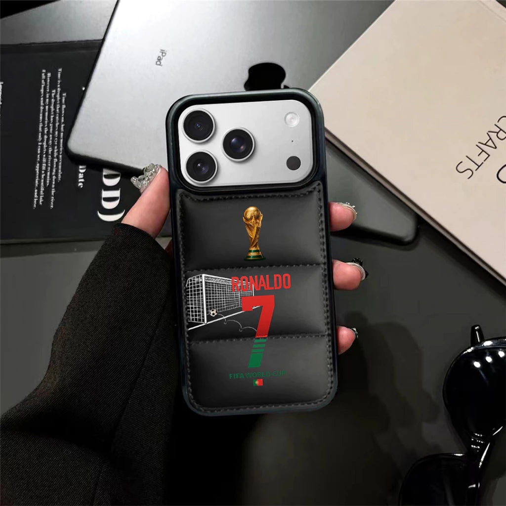 World Champions Puffer  Case – Ronaldo & Messi Edition