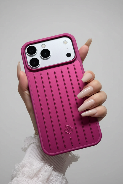 Luxury Aluminium  iPhone Case - Pink Raspberry