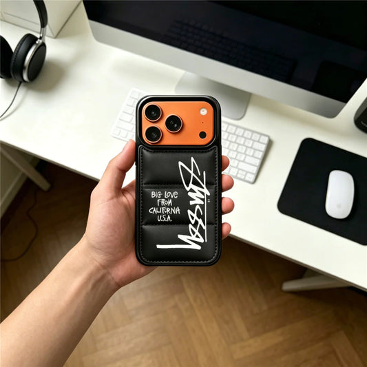 Stussy Design Streetwear Puffer iPhone Case