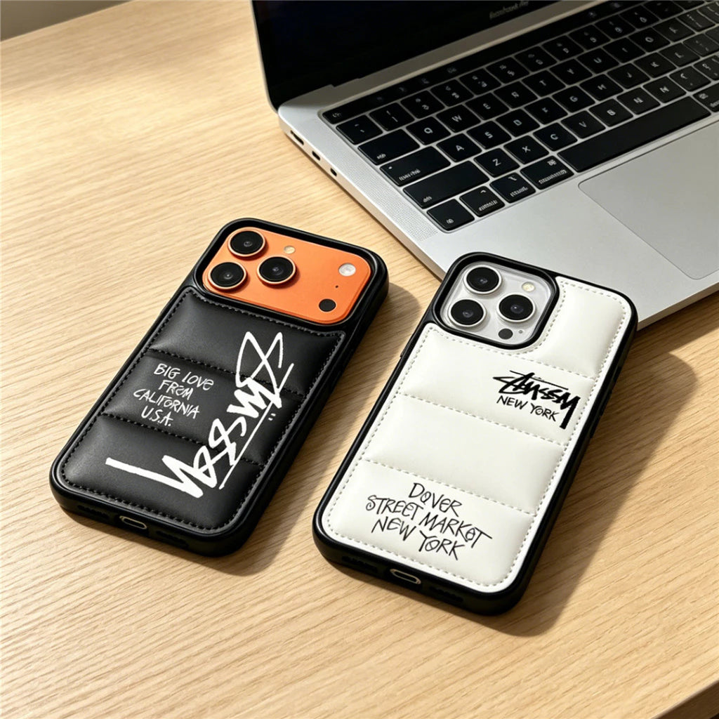 Stussy Design Streetwear Puffer iPhone Case