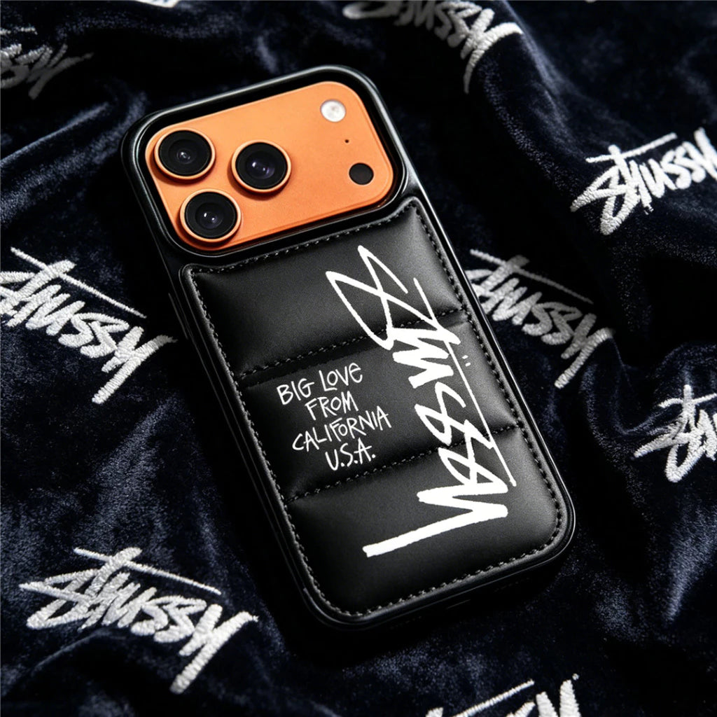 Stussy Design Streetwear Puffer iPhone Case