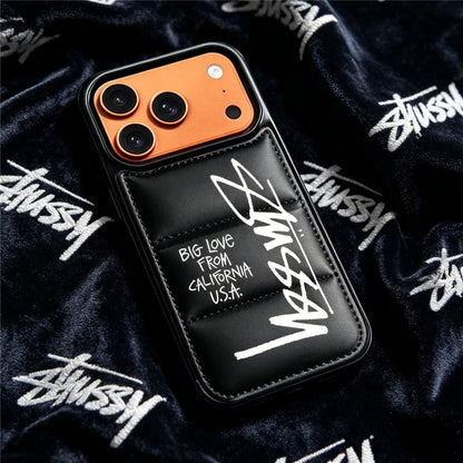 Stussy Design Streetwear Puffer iPhone Case