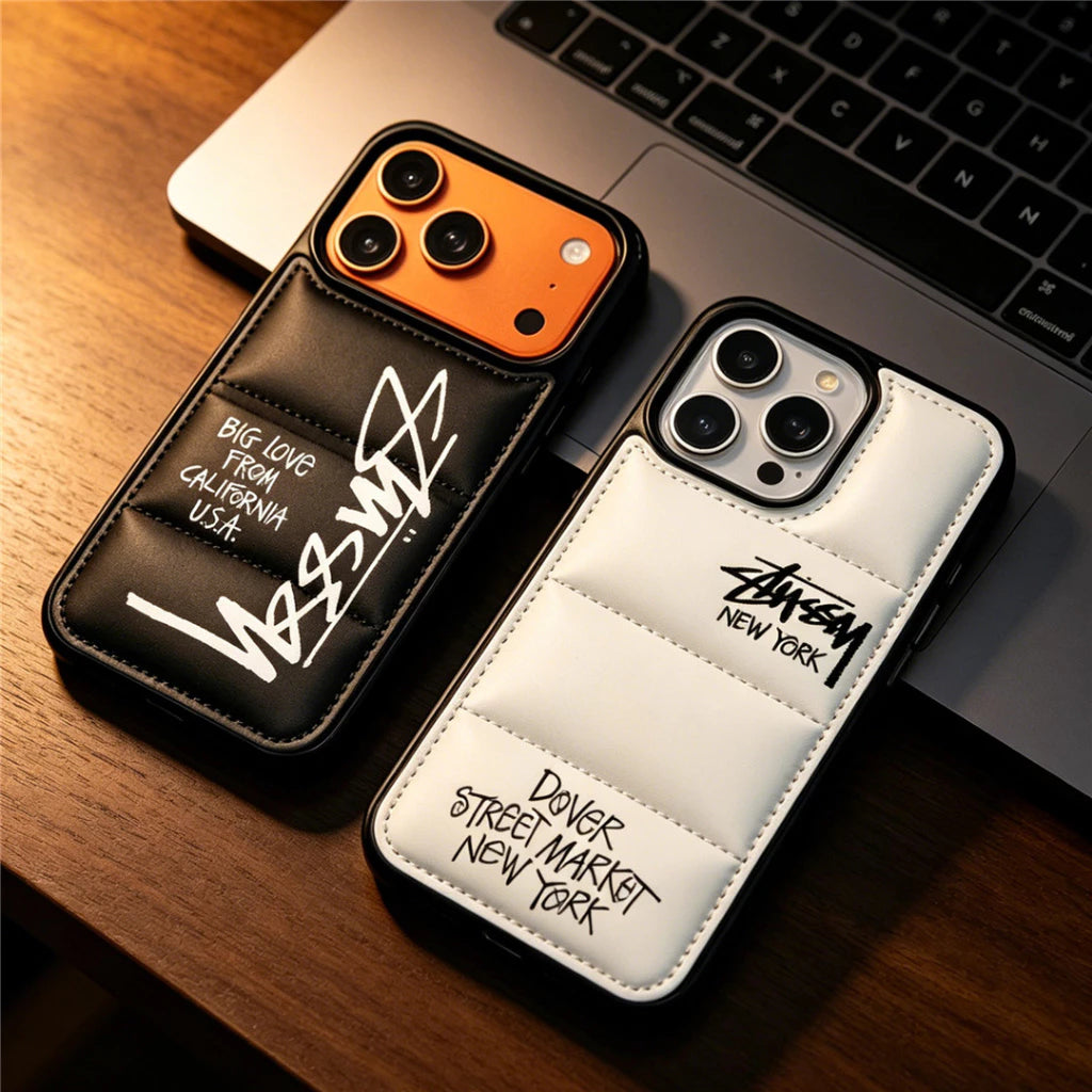 Stussy Design Streetwear Puffer iPhone Case