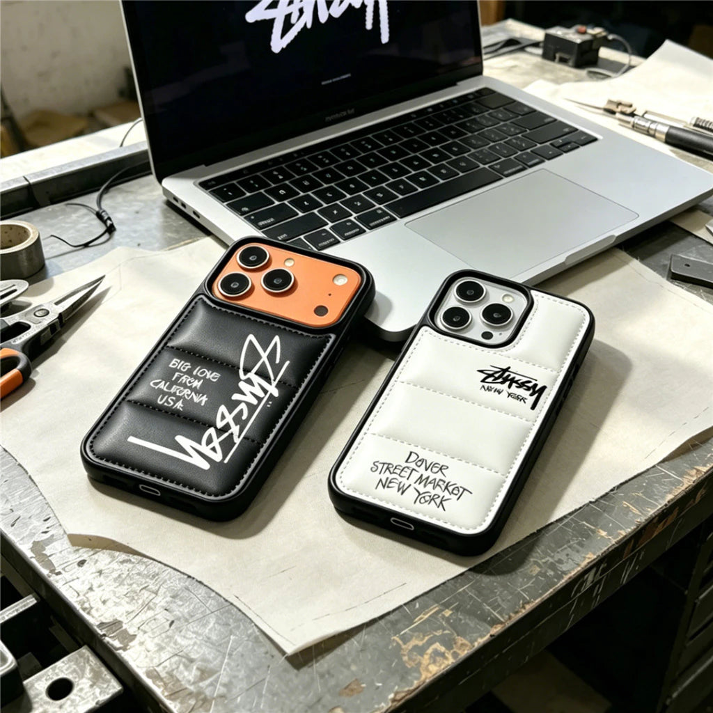 Stussy Design Streetwear Puffer iPhone Case