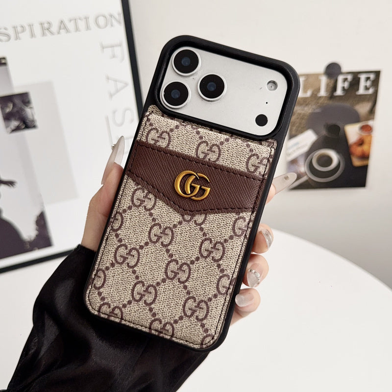 Luxe Monogram Wallet Phone Case – iPhone or Samsung