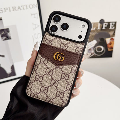 Luxe Monogram Wallet Phone Case – iPhone or Samsung