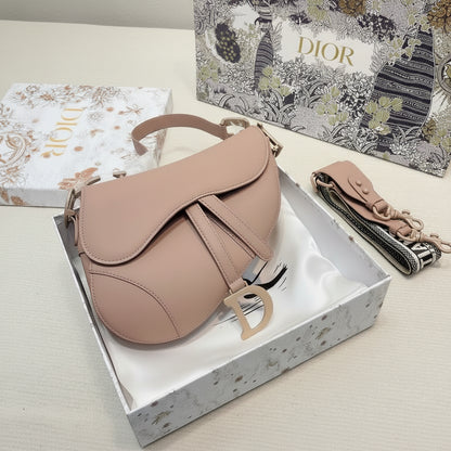 Luxury Leather Saddle Bag Matte Leather