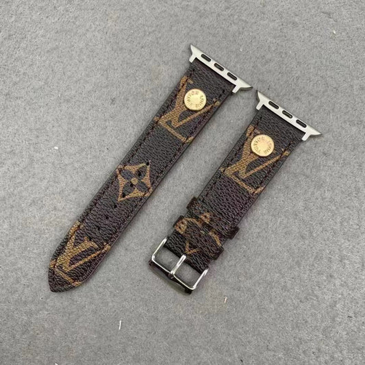 Upcycled Canvas & Leather Apple Watch Band