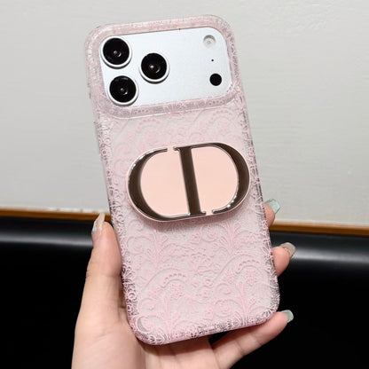Dior Lace Mirror Phone Case – iPhone 15–18