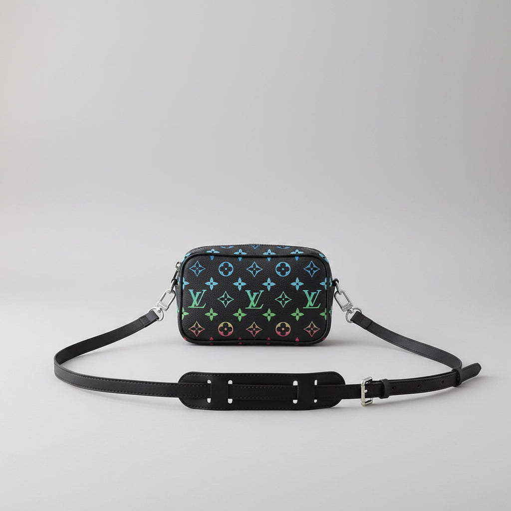 Monogram Iridescent Wearable Wallet Shoulder Bag