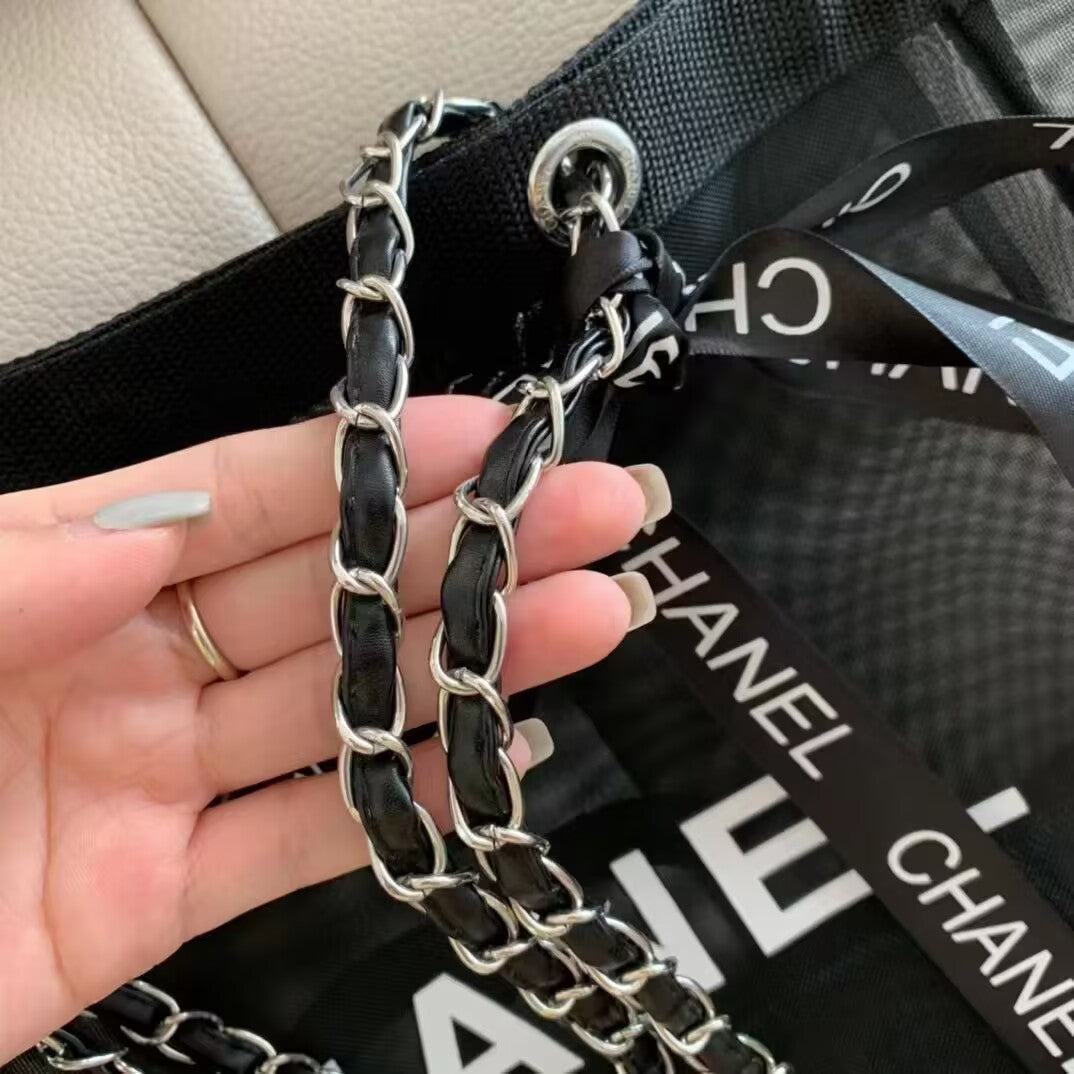 Chanel Beaute Mesh Tote Set
