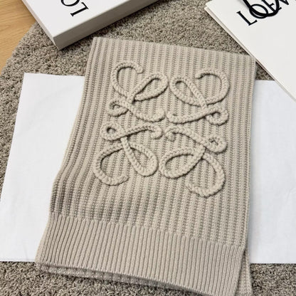 Designer Textured Knit Scarf