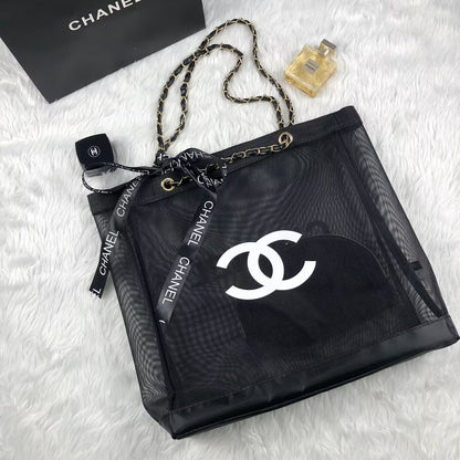 Chanel Beaute Mesh Tote Set