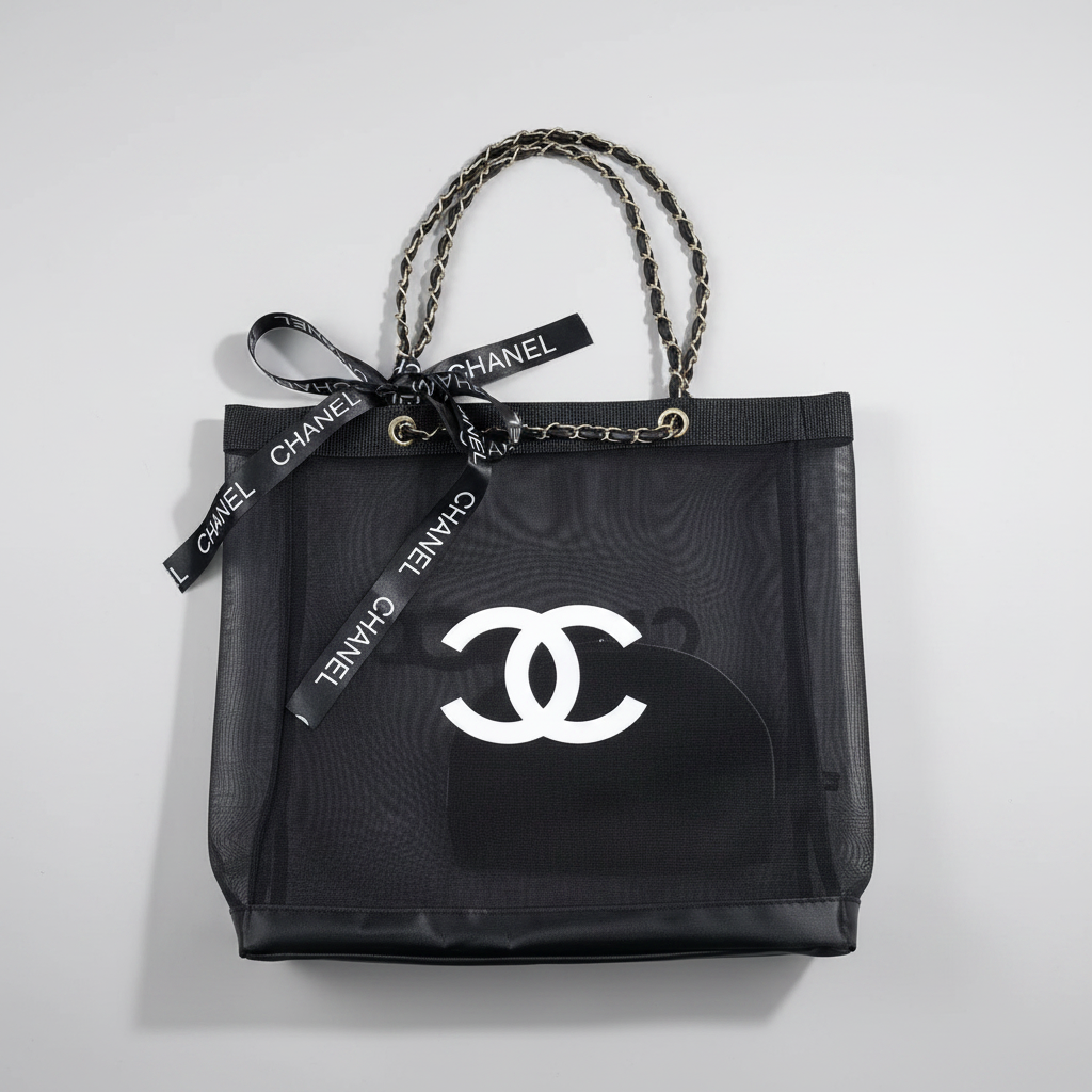 Chanel Beaute Mesh Tote Set