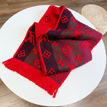 Monogram Multicolor Wool Blend Scarf