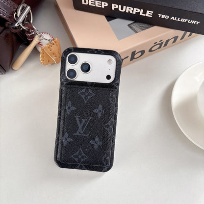 Luxe Pattern MagSafe Case with Detachable mini wallet