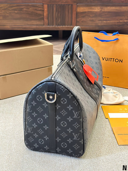 Keepall Bandouliere 50 Monogram Eclipse Travel Bag