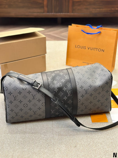 Keepall Bandouliere 50 Monogram Eclipse Travel Bag