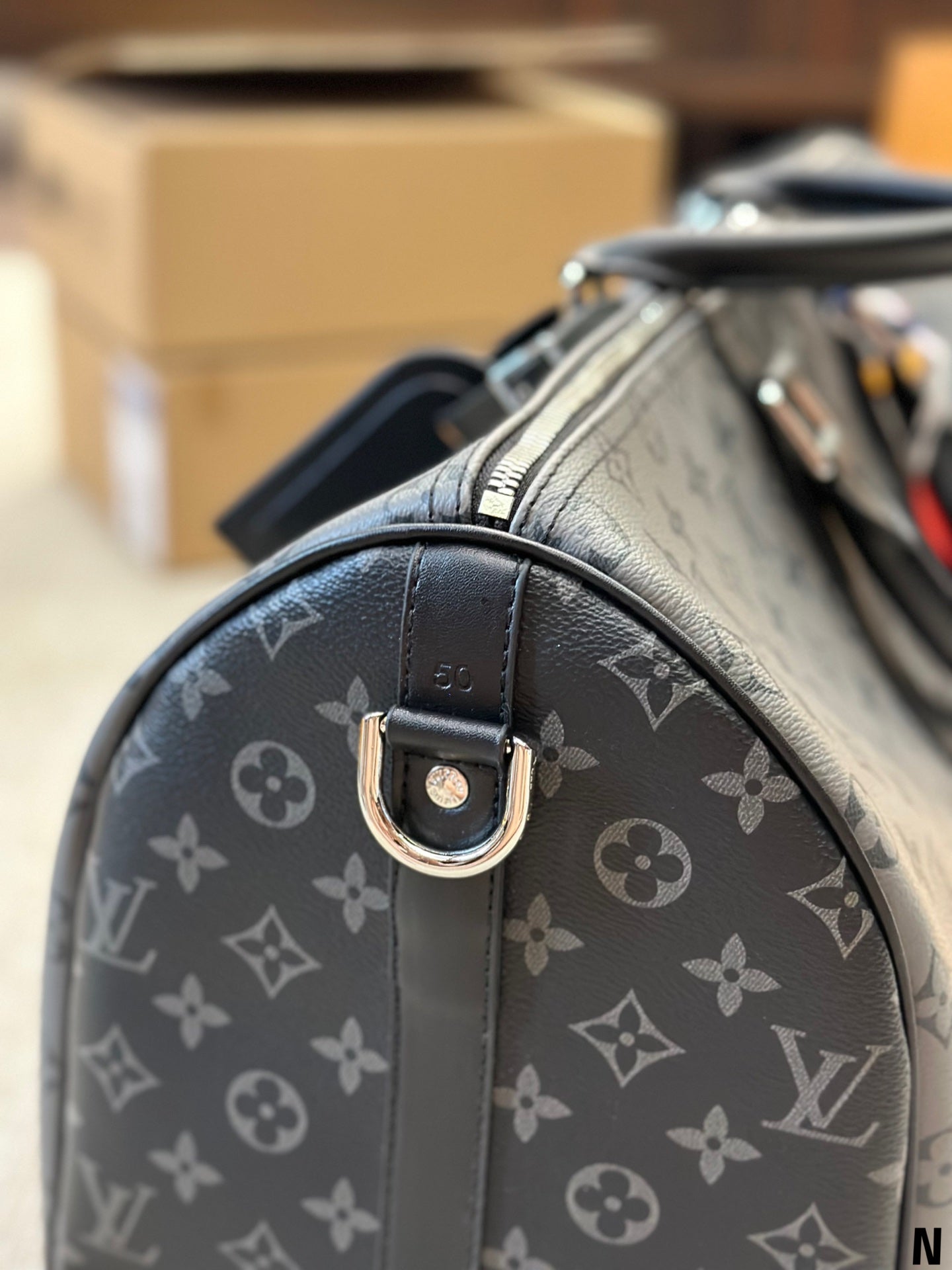 Keepall Bandouliere 50 Monogram Eclipse Travel Bag