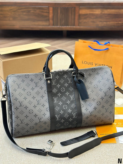 Keepall Bandouliere 50 Monogram Eclipse Travel Bag