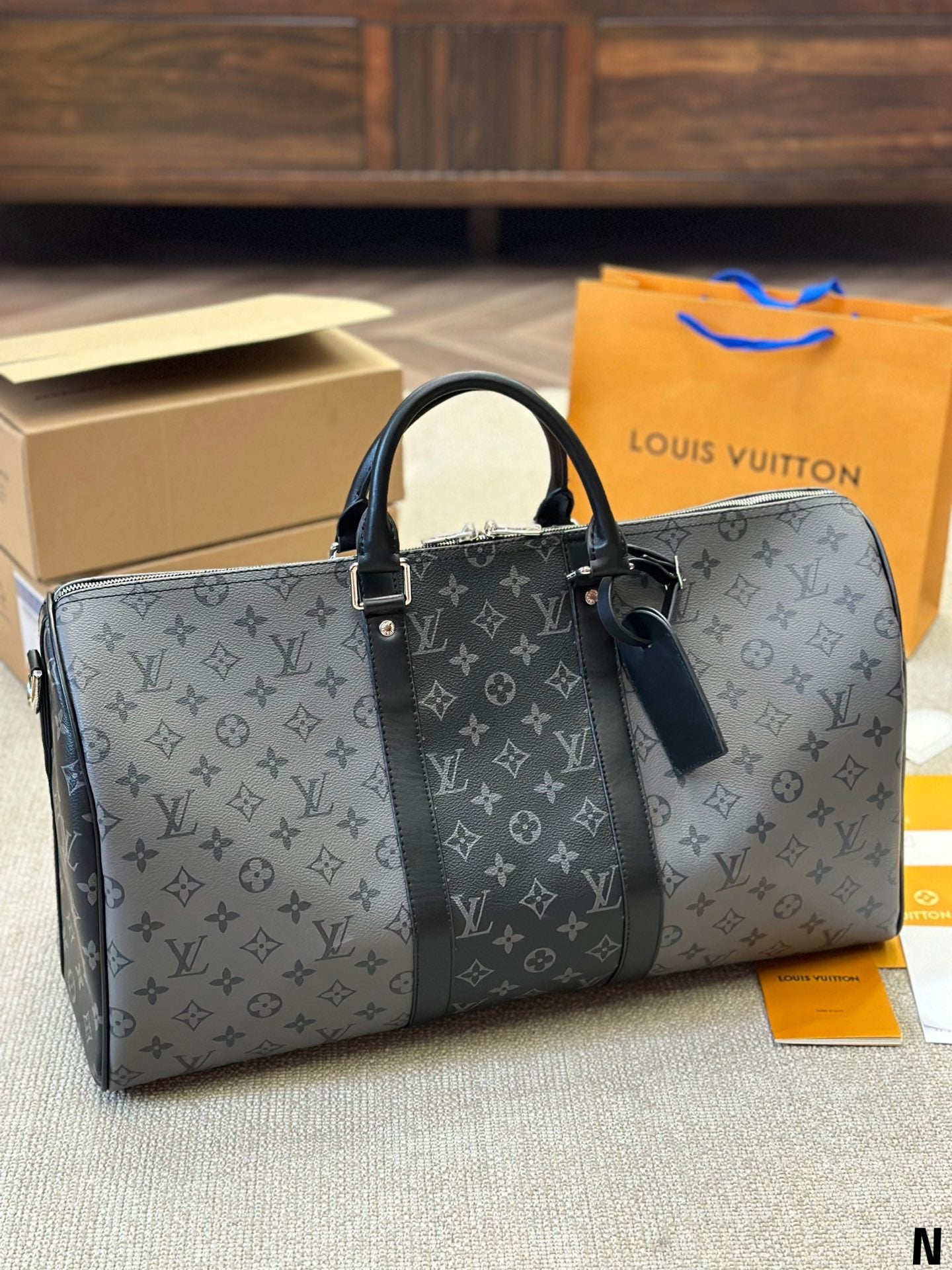 Keepall Bandouliere 50 Monogram Eclipse Travel Bag