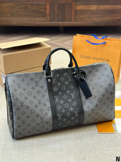 Keepall Bandouliere 50 Monogram Eclipse Travel Bag