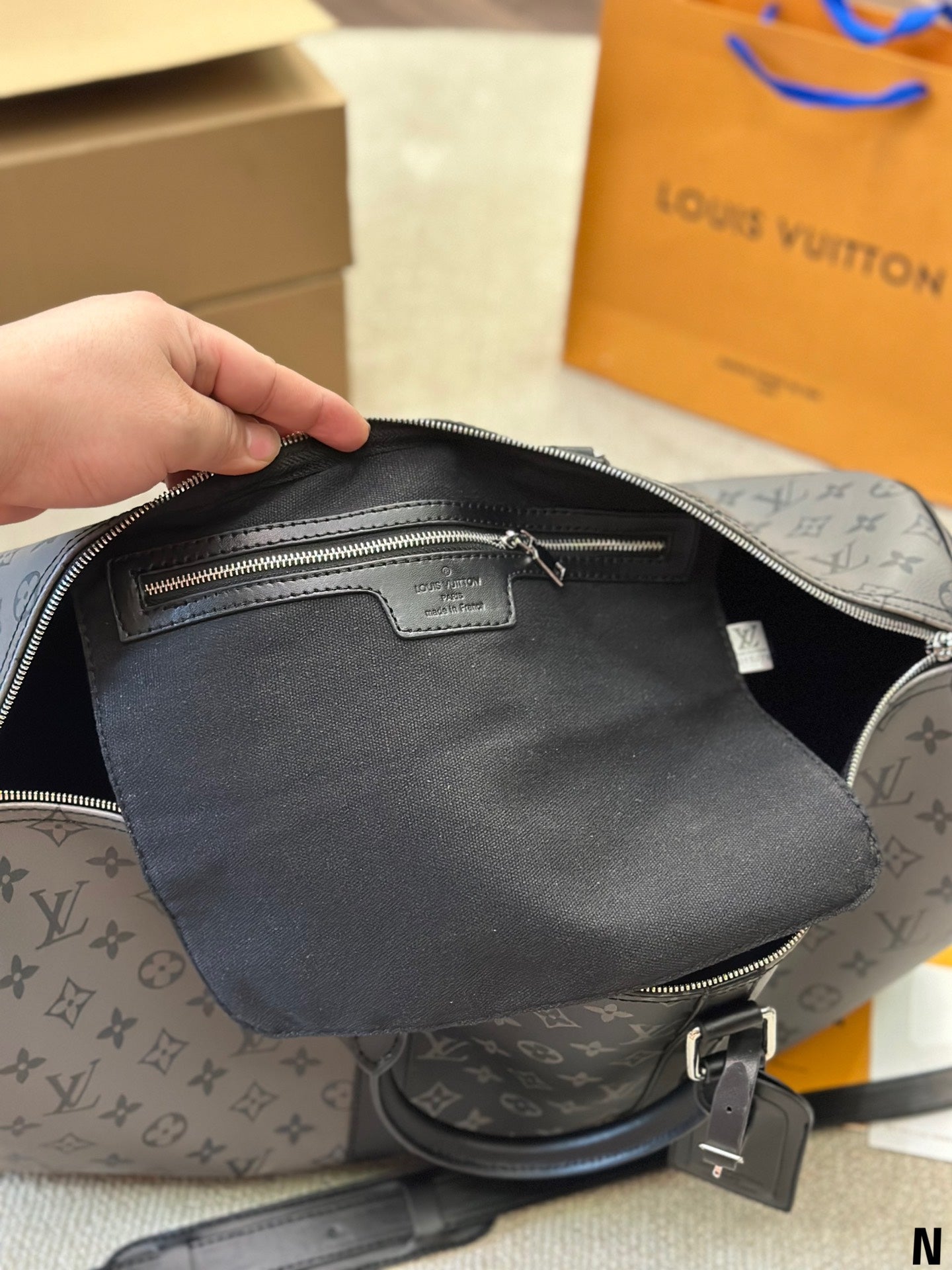 Keepall Bandouliere 50 Monogram Eclipse Travel Bag