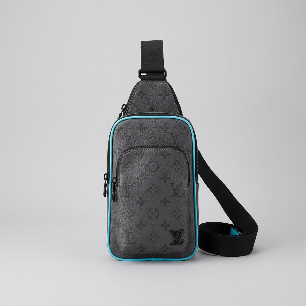 Eclipse Sling Shoulder Bag  - Grey/Blue