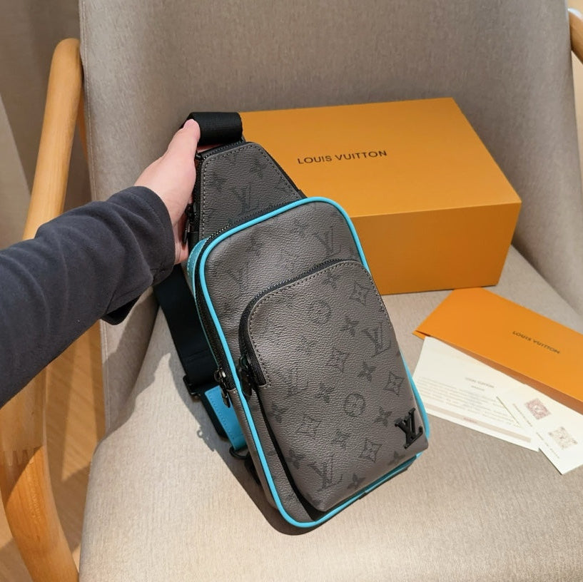 Eclipse Sling Shoulder Bag  - Grey/Blue