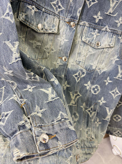 Distressed Denim Jacket