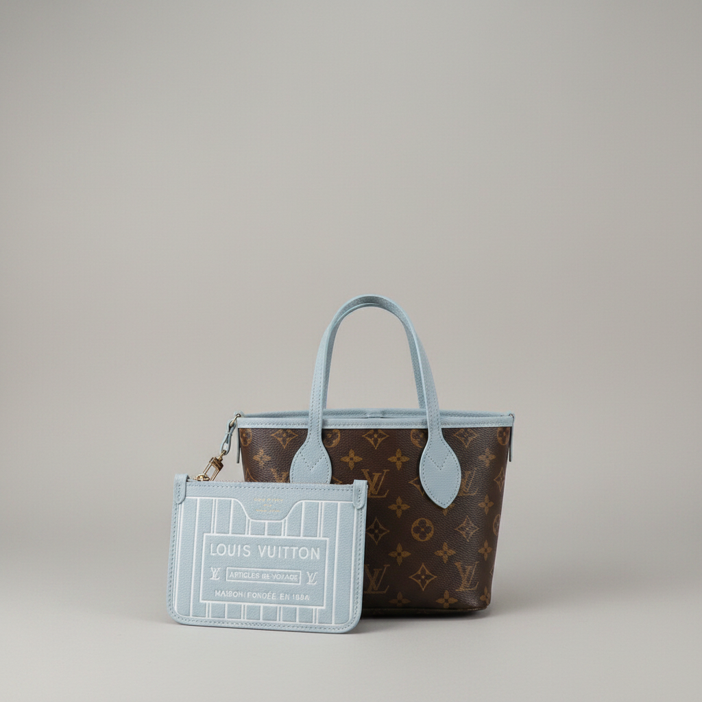 Neverfull Bag BB Inside Out - Blue