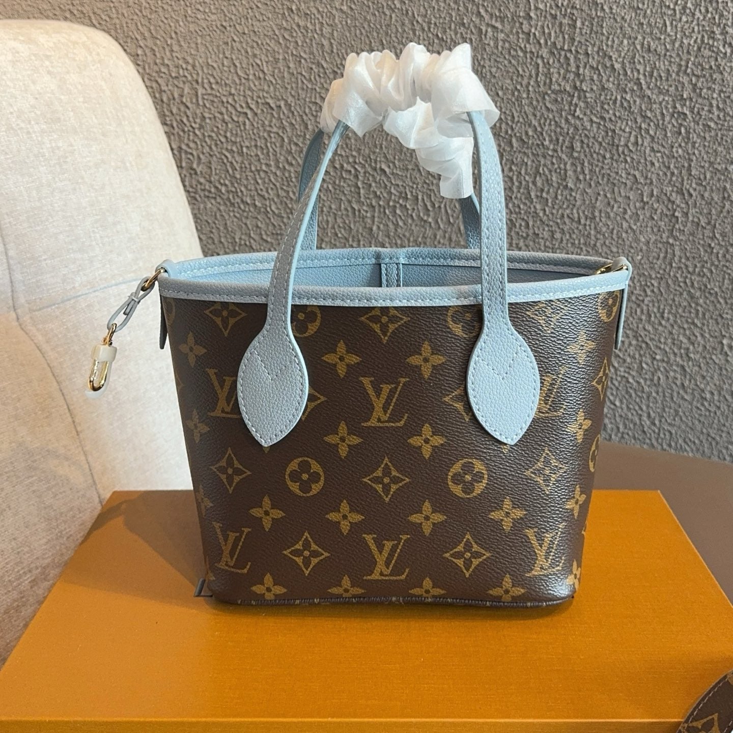 Neverfull Bag BB Inside Out - Blue