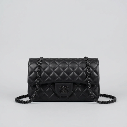 So Black Double Flap Bag - Lambskin