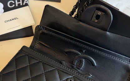 So Black Double Flap Bag - Lambskin