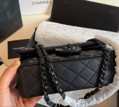 So Black Double Flap Bag - Lambskin