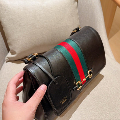 Paparazzo Medium Black Leather Bag