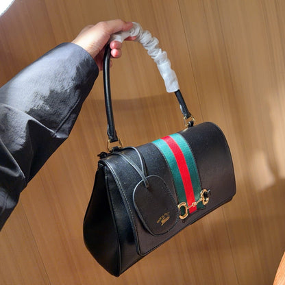 Paparazzo Medium Black Leather Bag