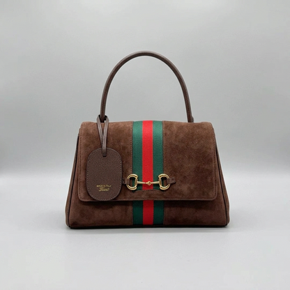 Suede Paparazzo Brown Bag - Medium