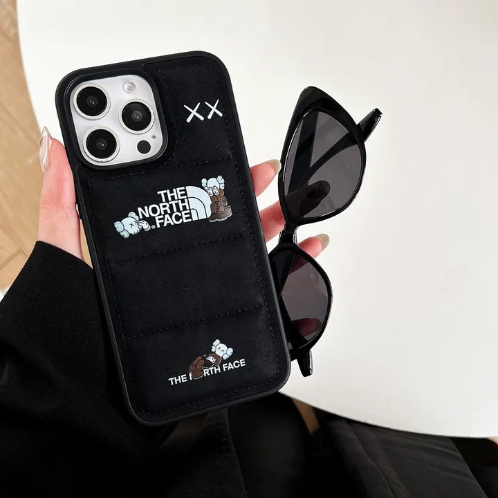 Kaws style Collab Suede iPhone Case