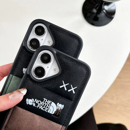 Kaws style Collab Suede iPhone Case