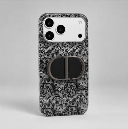 Dior Lace Mirror Phone Case – iPhone 15–18
