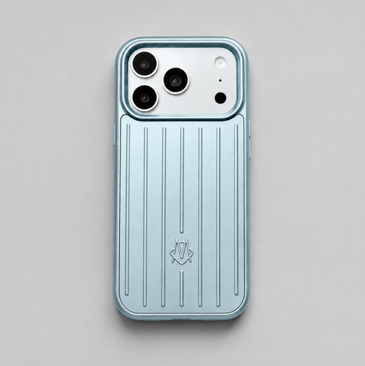 Luxury Aluminium  iPhone Case - Light Blue