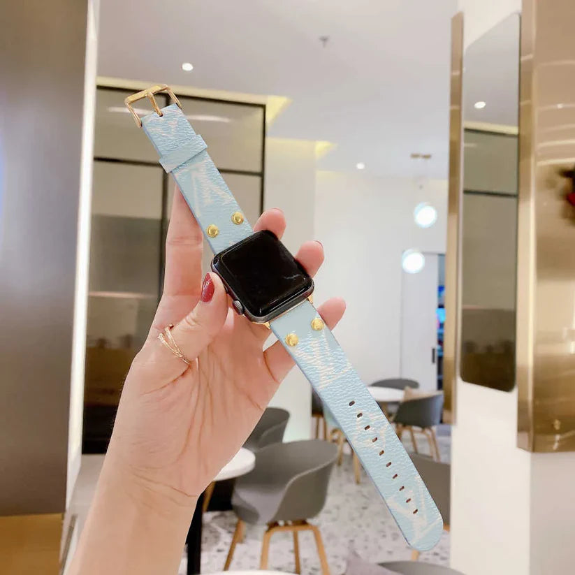 Colored Luxe Canvas Leather Watch Strap