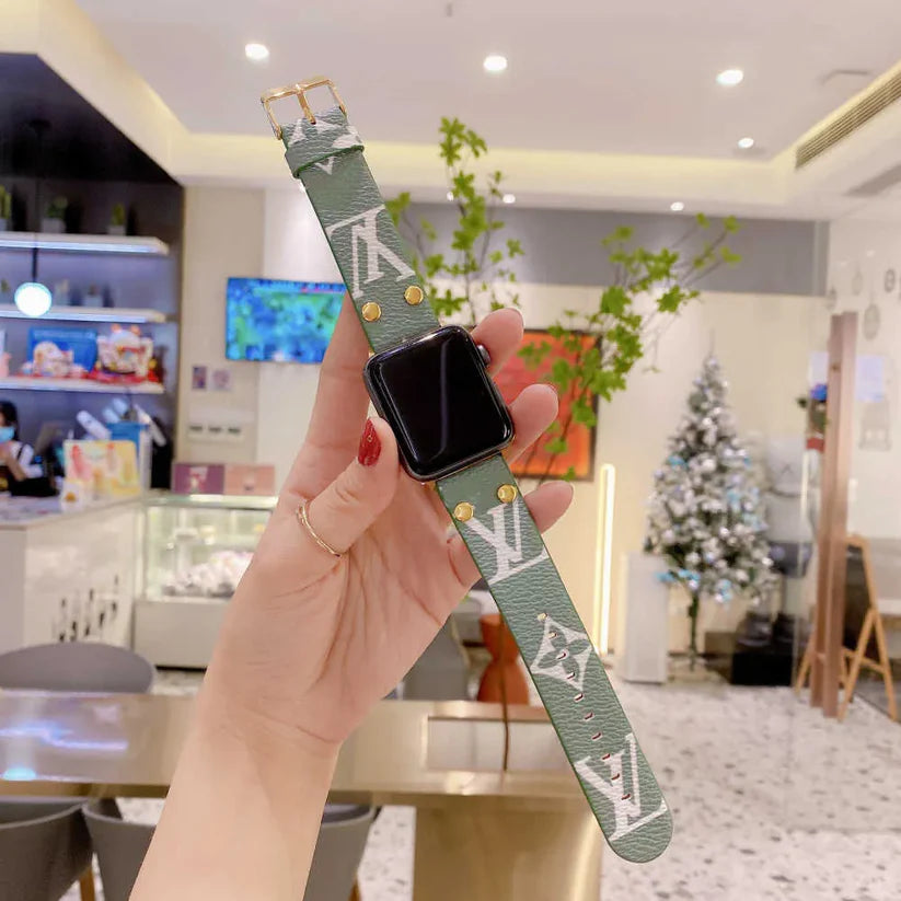 Colored Luxe Canvas Leather Watch Strap