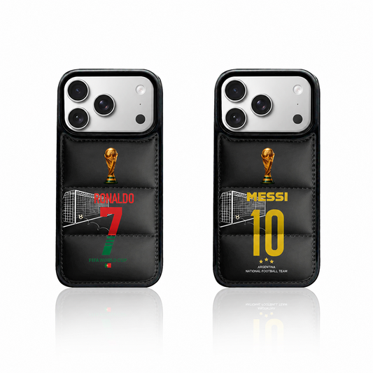 World Champions Puffer  Case – Ronaldo & Messi Edition