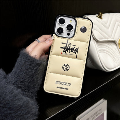 Neutral Tones  Streetwear Eight ball  Puffy iPhone case